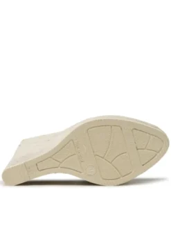 Manebi Espadryle Heart-Shaped Wedge Espadrilles K 1.0 WH Czarny