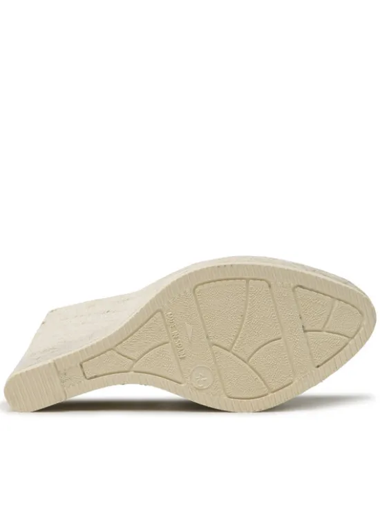 Manebi Espadryle Heart-Shaped Wedge Espadrilles K 1.0 WH Czarny