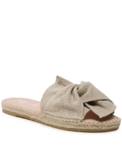 Manebi Espadryle Oragnic Hemp Sandals With Knnot O 7.1 JK Beżowy