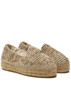 Manebi Espadryle Yucatan Double Sole Espadrilles G 1.2 D0 Beżowy