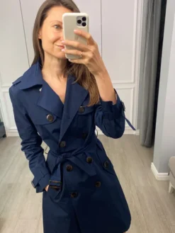 Manifiq&Co. Trencz Lauren Granatowy Casual Fit
