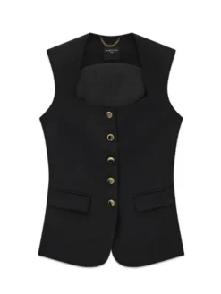 Marciano Guess Kamizelka 181350 Czarny Classic Fit