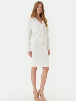 Marciano Guess Spódnica midi 5YGD29 5036Z Biały Slim Fit