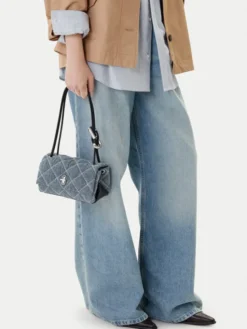 Marc Jacobs Torebka The Quilted Denim Mini 2P5HSH013H03 Niebieski