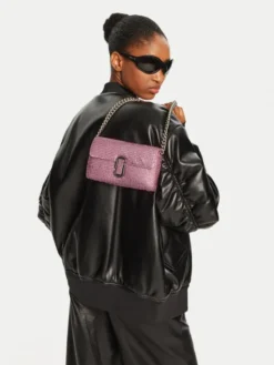 Marc Jacobs Torebka The Rhinestone J Marc Mini Shoulder Bag H912M06RE22 Różowy