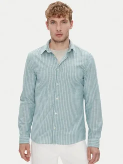 Marc O'Polo Koszula 526 7210 42358 Zielony Slim Fit