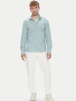 Marc O'Polo Koszula 526 7210 42358 Zielony Slim Fit