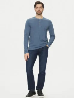 Marc O'Polo Longsleeve 522 2246 52064 Niebieski Regular Fit