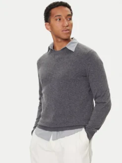 Marc O'Polo Sweter M29 5144 60504 Szary Regular Fit