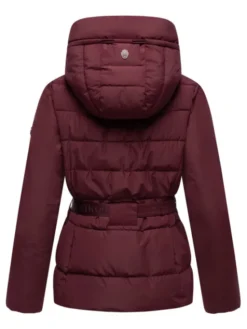 Marikoo Kurtka zimowa Himee Bordowy Regular Fit