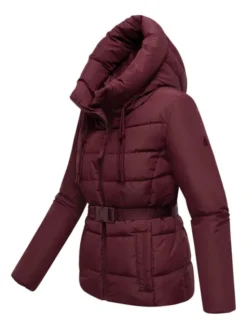 Marikoo Kurtka zimowa Himee Bordowy Regular Fit