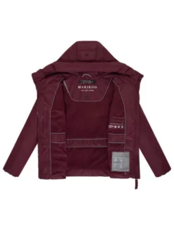Marikoo Kurtka zimowa Himee Bordowy Regular Fit