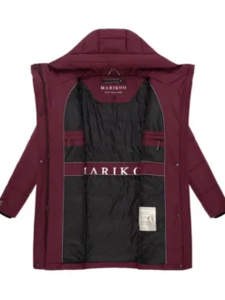 Marikoo Kurtka zimowa Karumikoo XVI Bordowy Regular Fit