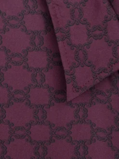 MARI PRETI Bluzka MONOGRAM M Bordowy Regular Fit