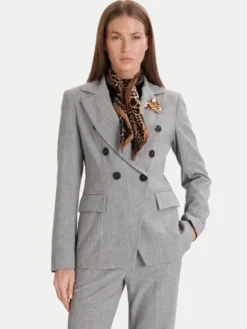 Maryley Marynarka 25IB139/M07/10GR Szary Regular Fit