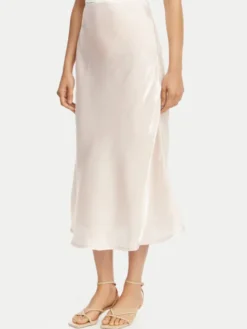 Maryley Spódnica midi 26EB704/37RO Różowy jasny Regular Fit
