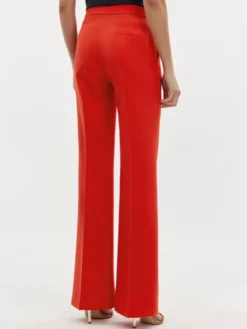 Maryley Spodnie materiałowe 24EB587/43FI Czerwony Relaxed Fit