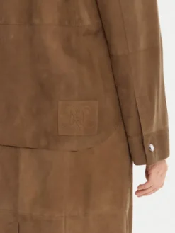 MAX&Co. Kurtka skórzana Stallo 2526446011200 Brązowy Loose Fit