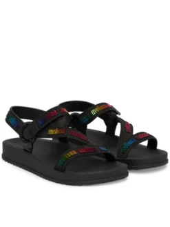 Melissa Sandały Stripes M Lover Ad 35963 Czarny