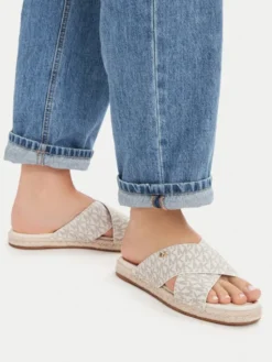 MICHAEL Michael Kors Espadryle Kenzie 40R6KZFS1B Kremowy