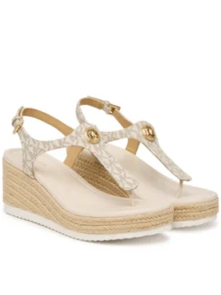 MICHAEL Michael Kors Espadryle Val Thong Wedge 40S6VAMS1B Écru