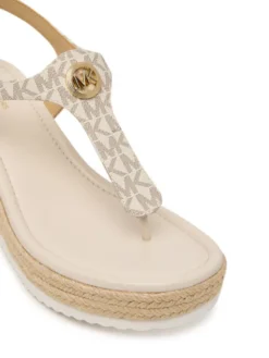 MICHAEL Michael Kors Espadryle Val Thong Wedge 40S6VAMS1B Écru