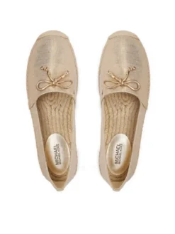 MICHAEL Michael Kors Espadryle Nori 40R4NRFP1D Złoty