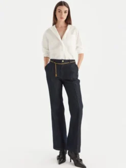MICHAEL Michael Kors Jeansy MF590HRM24 Granatowy Bootcut Fit