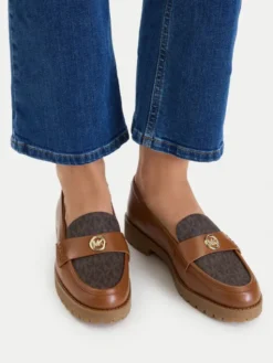 MICHAEL Michael Kors Loafersy Jaelyn Lug 40T6JLFP2L Brązowy