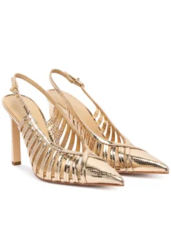 MICHAEL Michael Kors Szpilki Adriana 40T6ADHP1M Złoty