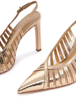 MICHAEL Michael Kors Szpilki Adriana 40T6ADHP1M Złoty