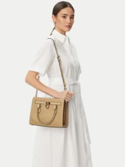 MICHAEL Michael Kors Torebka Hamilton Moderne 30T6GNXS1V Beżowy