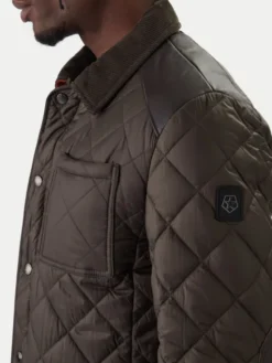 Milestone Kurtka przejściowa MSSantos 990474 60655 Khaki Regular Fit