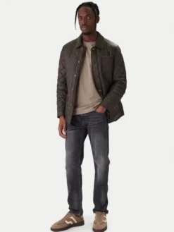 Milestone Kurtka przejściowa MSSantos 990474 60655 Khaki Regular Fit