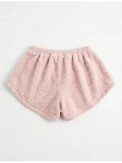 MissDenim Komplet top i spodenki Teddy Bear Różowy Basic Fit
