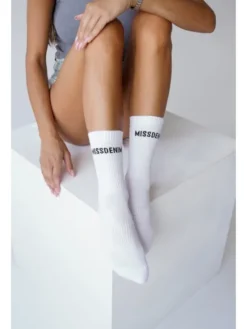 MissDenim Skarpety długie Front Biały