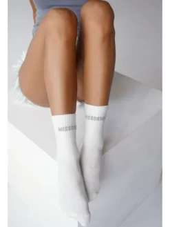 MissDenim Skarpety długie Front Écru