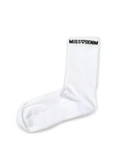 MissDenim Skarpety długie Top Biały