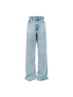 MissDenim Spodnie damskie Baggy Niebieski Boyfriend Fit