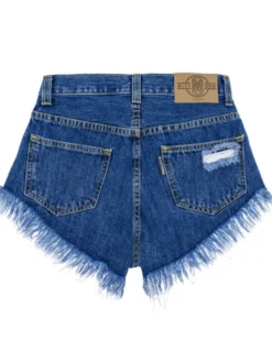 MissDenim Szorty jeansowe High Waist Granatowy Regular Fit