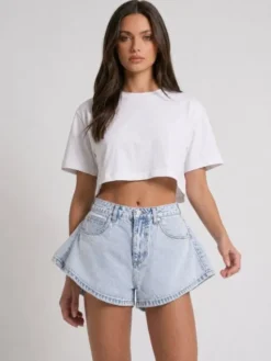 MissDenim Szorty jeansowe Skorts Niebieski Regular Fit