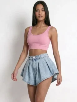 MissDenim Szorty jeansowe Skorts Niebieski Regular Fit