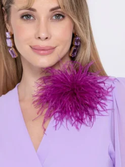 Miss LK Broszka MISSLKBR Fioletowy
