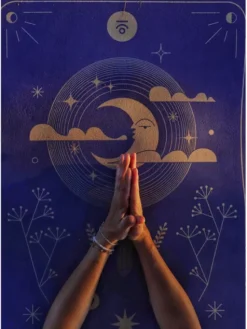 Moonholi Mata do ćwiczeń MAGIC TRAVEL Granatowy