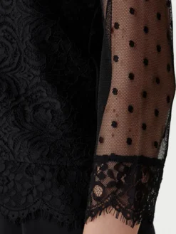 Morgan Bluzka 252-TEREZA Czarny Slim Fit