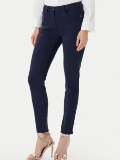 Morgan Jeansy 231-PRETTY Granatowy Slim Fit