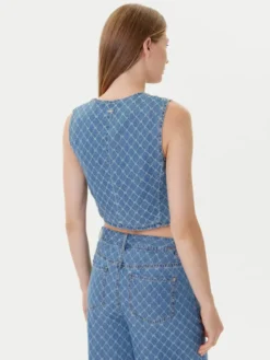 Morgan Kamizelka 252-COSHEL Niebieski Slim Fit