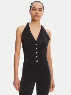 Morgan Kamizelka 251-CTEO.F Czarny Slim Fit