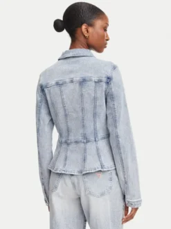 Morgan Kurtka jeansowa 262-VILIKA Niebieski jasny Slim Fit