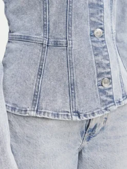 Morgan Kurtka jeansowa 262-VILIKA Niebieski jasny Slim Fit